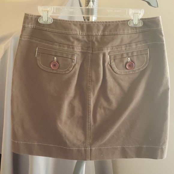 Ann Taylor Loft Brown Denim Mini Skirt - Picture 2 of 3